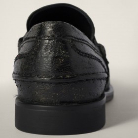 Miu Miu Calfskin Penny Loafers Black