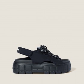 Miu Miu Chunky Neoprene Sandals Black