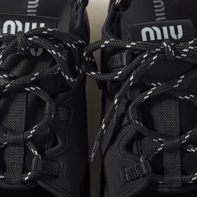 Miu Miu Chunky Neoprene Sandals Black