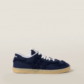 Miu Miu Denim Sneakers Royal Blue