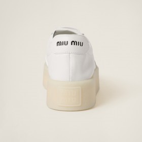 Miu Miu Leather Sneakers White