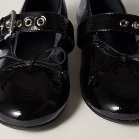Miu Miu Naplak Ballerinas Black
