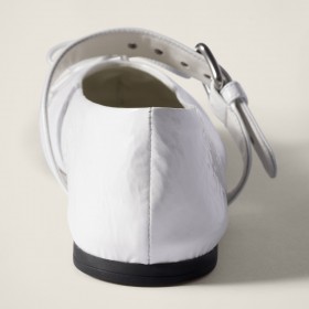 Miu Miu Naplak Ballerinas White