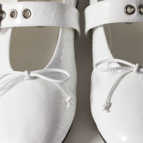 Miu Miu Naplak Ballerinas White