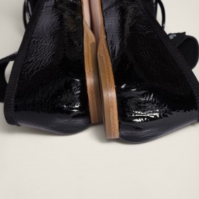 Miu Miu Naplak Leather Ballerinas Black