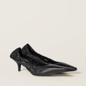 Miu Miu Nappa Leather Pumps Black