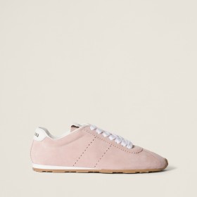 Miu Miu Plume Suede Sneakers Orchid Pink