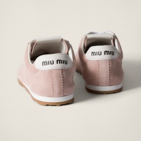 Miu Miu Plume Suede Sneakers Orchid Pink
