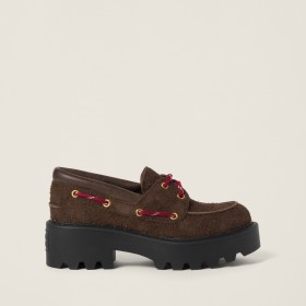 Miu Miu Suede Loafers Sienna