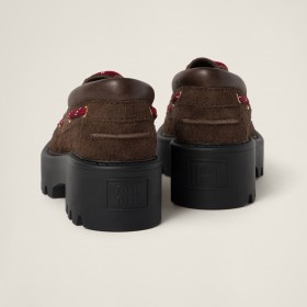 Miu Miu Suede Loafers Sienna