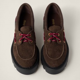 Miu Miu Suede Loafers Sienna