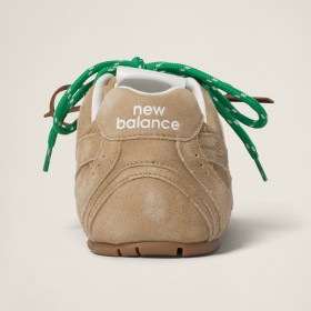 New Balance X Miu Miu 530 SL Suede Sneakers Ecru